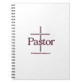 Kerkpastor Gray Cross Notitieboek (Voorkant)