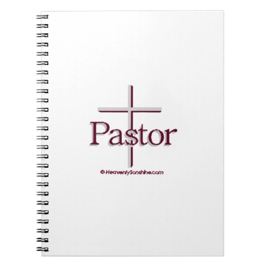 Kerkpastor Gray Cross Notitieboek (Voorkant)