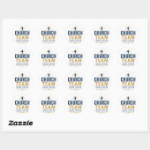 Kerkteam dat Samen Dient Ronde Sticker (Vel)