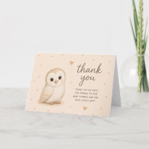 Kerkuil Baby Shower Bedankt