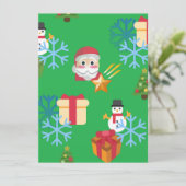 kermas emoji feestdagenkaart (Staand voorkant)