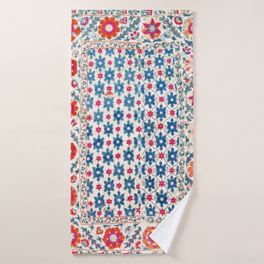Kermina Suzani Ouzbékistan Broderie (Serviette de bain)