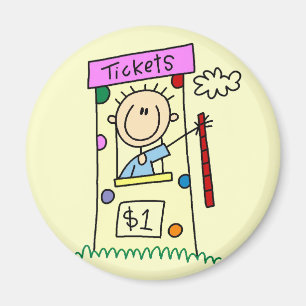 Kermis Ticketkiosk T-shirts en Cadeaus Magneet