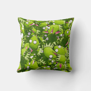 Kermit de Kikker - Modern Fun Green Sierkussen