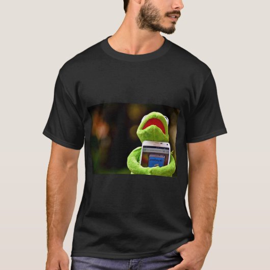 Kermit Frog Phone Vibe T-shirt (Voorkant)