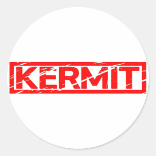 Kermit Stamp Ronde Sticker