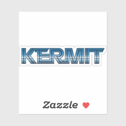 Kermit TX Retro Sticker (Vel)