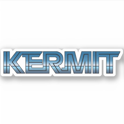Kermit TX Retro Sticker (Voorkant)