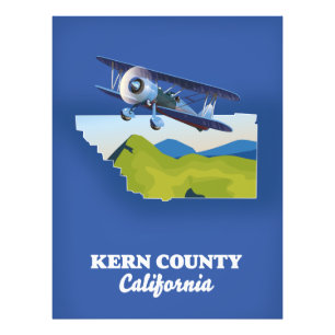 Kern County Californië Foto Afdruk
