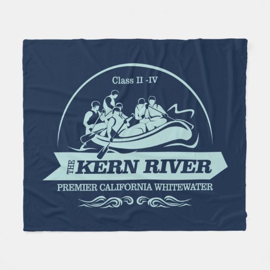 Kern rivier (rafting 2) fleece deken (Voorkant (Horizontaal))