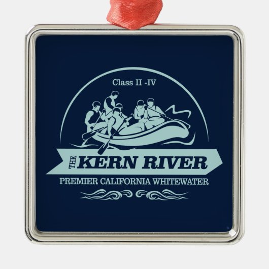 Kern rivier (rafting 2) metalen ornament (Voorkant)