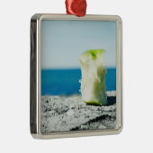 Kern van Apple in de vuil Metalen Ornament (Rechts)