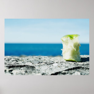 Kern van Apple in de vuil Poster