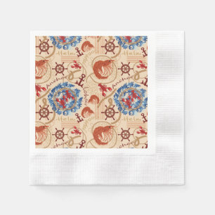 Kern van schaaldieren ontwerp servet