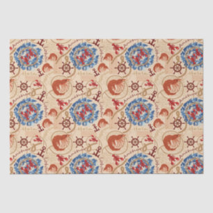 Kern van schaaldieren ontwerp tissuepapier