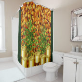 kernals de maïs rideau de douche en or vert (En situation)