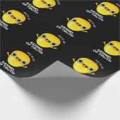 Kernel of Truth Funny Corn Pun Dark BG Cadeaupapier (Hoek)