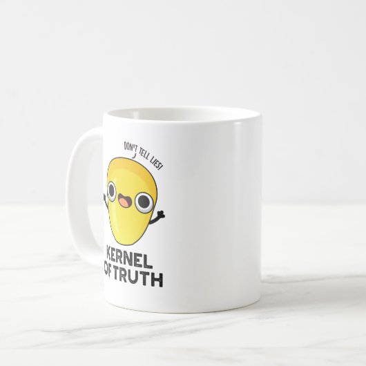 Kernel of Truth Funny Corn Pun Koffiemok (Voorkant links)