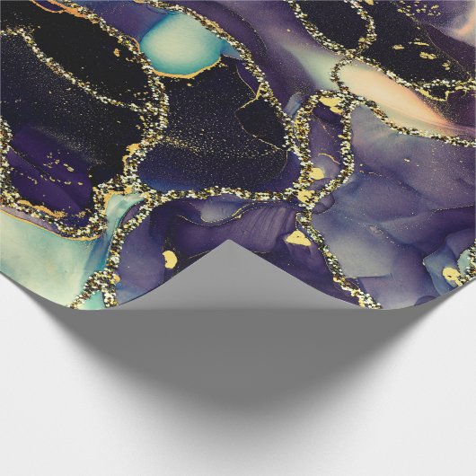 Kernen van doorschijnende tinten, die metallische cadeaupapier (Hoek)