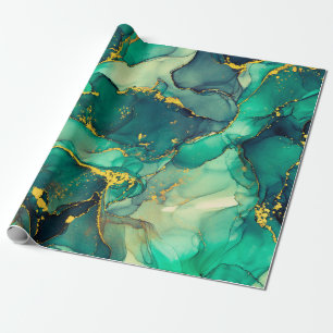 Kernen van doorschijnende tinten, die metallische cadeaupapier