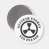 Kernenergie, alstublieft, kernenergie Invitati Magneet (Voorkant / Achterkant)