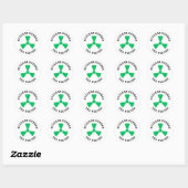 Kernenergie, alstublieft, kernenergie ronde sticker (Vel)