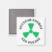 Kernenergie, alstublieft, Koffie voor kernenergie  Magneet (Voorkant / Achterkant)