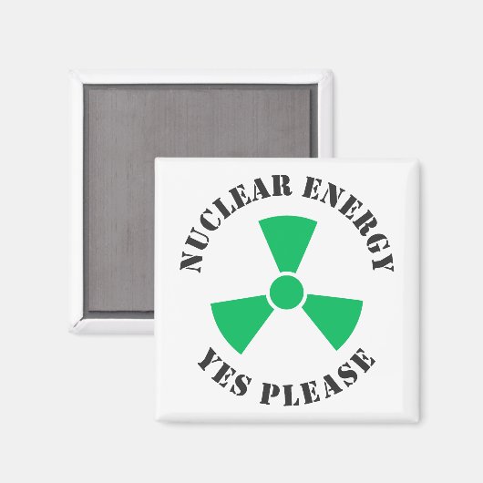 Kernenergie, alstublieft, Koffie voor kernenergie  Magneet (Voorkant / Achterkant)