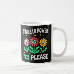 Kernenergie ja graag lachende bloemen koffiemok