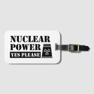 Kernenergie Ja Verklaring Bagagelabel