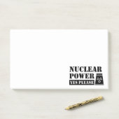Kernenergie Ja Verklaring Post-it® Notes (Op bureau)
