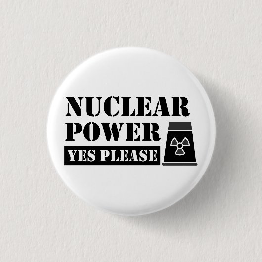 Kernenergie Ja Verklaring Ronde Button 3,2 Cm (Voorkant)