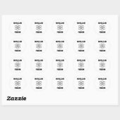 kernfusieatoom ronde sticker (Vel)