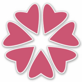 Kernhart - magenta red - afbeeldingen op maat gesn sticker