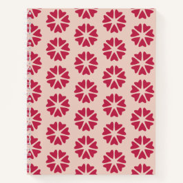 Kernhart - magenta rood - naadloos patroon. notitieboek