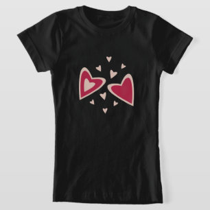 Kernhart - roze en rood - afbeelding. t-shirt