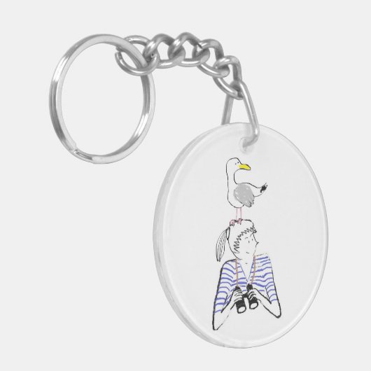 Kernhouders van acryl sleutelhanger (Voorkant Links)