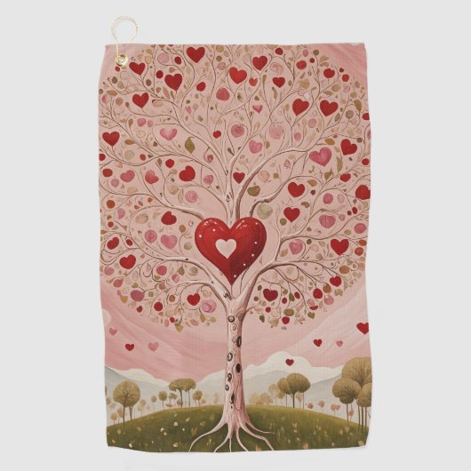 kernhout golfhanddoek (Voorkant)