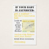 Kernicterus preventie Kaarten Visitekaartje (Achterkant)