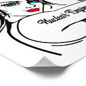 Kerningenieur Rosie de Riveter omhoog Poster (Hoek)