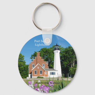 Kernketting van de vuurtoren van Port Sanilac Sleutelhanger