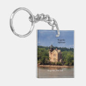 Kernketting van vuurtoren van Saugerties Sleutelhanger (Voorkant Links)
