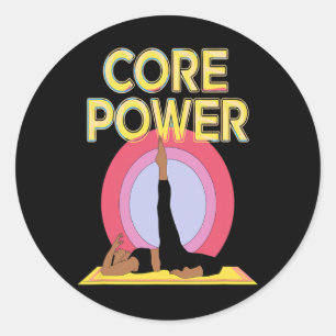 Kernkracht Abs Kracht Yoga Pilates Stabiliteit Lic Ronde Sticker
