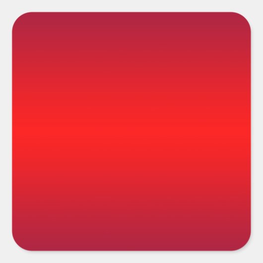 Kernrode gradiënt - Poppy Reds Sjabloon leeg Vierkante Sticker (Voorkant)