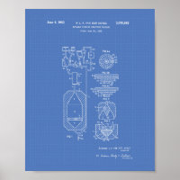 Kernsplijting 1956 Patent Art Blueprint