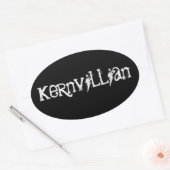 Kernvillian Ovale Sticker (Envelop)
