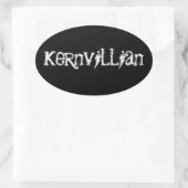 Kernvillian Ovale Sticker (Tas)