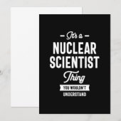 Kernwetenschappelijke titel Titel baan Gift Bedankkaart (Voorkant / Achterkant)