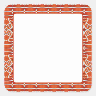 KERPENGEBRUIK 1,5" matte vierkante stickers