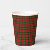 Kerr Clan Scottish Pset Pattern Kerstmis Papieren Bekers (Rechts)